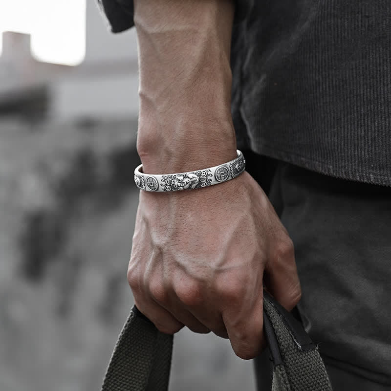 Adjustable Feng Shui Pixiu Bracelet for Luck & Protection