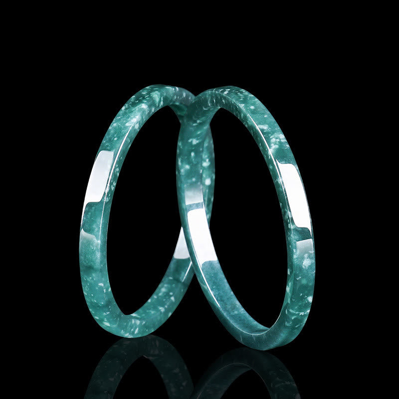 Bracelet d'abondance en jade naturel de 54 mm pour la prospérité