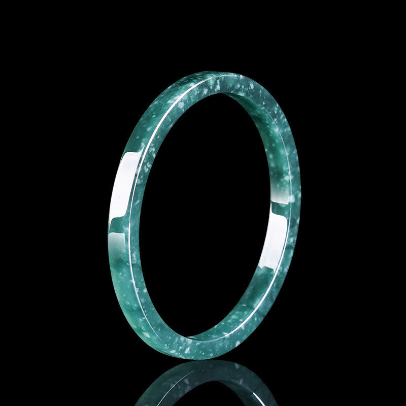 Bracelet d'abondance en jade naturel de 54 mm pour la prospérité