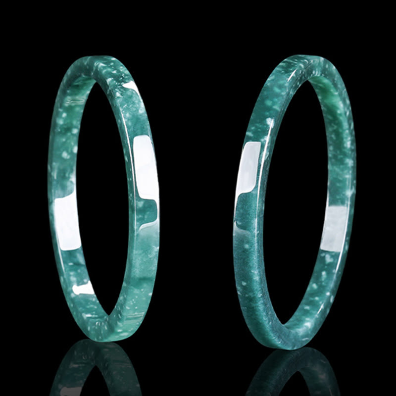 Bracelet d'abondance en jade naturel de 54 mm pour la prospérité
