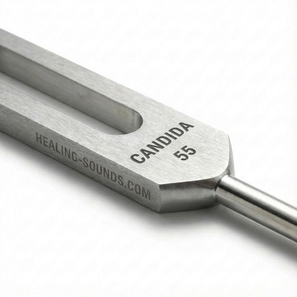 Diapason Candida 55 Hz doré avec étui