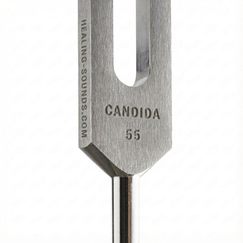 Diapason Candida 55 Hz doré avec étui