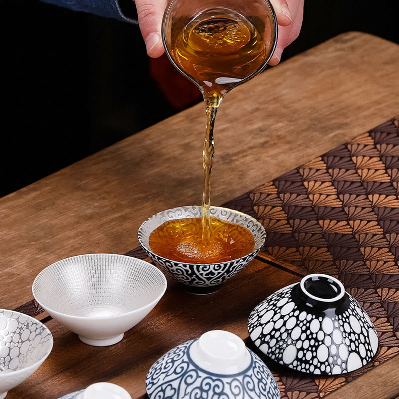 Tasse à thé en céramique à motif tibétain Fu, 55 ml, pour le thé Kung Fu