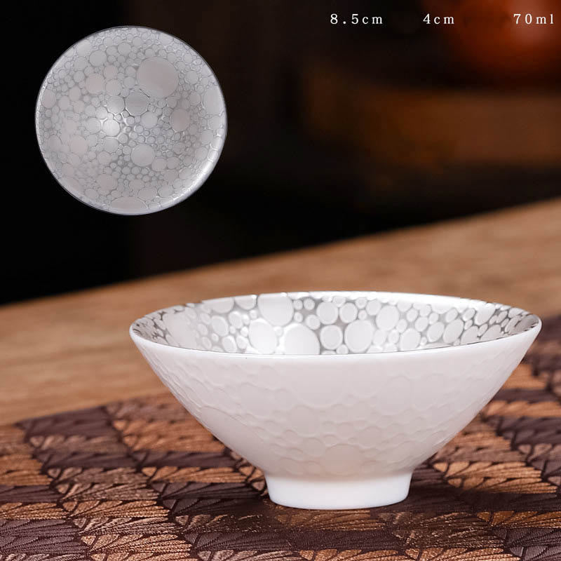 Tasse à thé en céramique à motif tibétain Fu, 55 ml, pour le thé Kung Fu