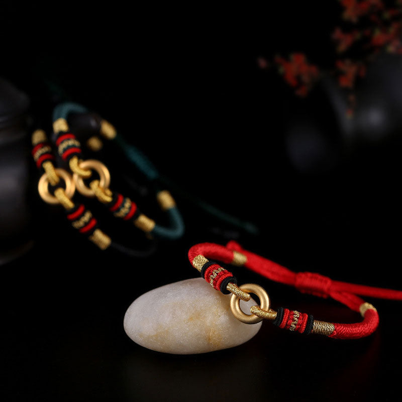 Unisex Red String Bracelet with Silver 999 for Protection and Luck