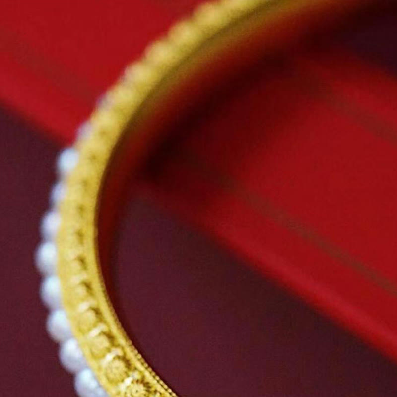Bracelet manchette de guérison en perles de cuivre de 56 mm