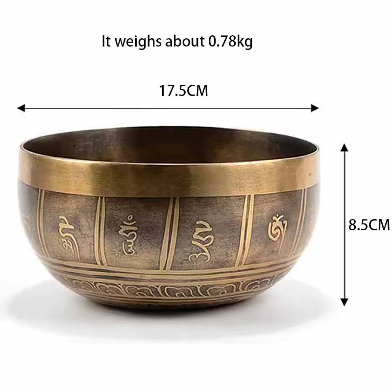 Handmade Nepal Singing Bowl Meditation Yoga Accessories Buddhist Tibetan Singing Bowls Sound Healing Percussion Instruments