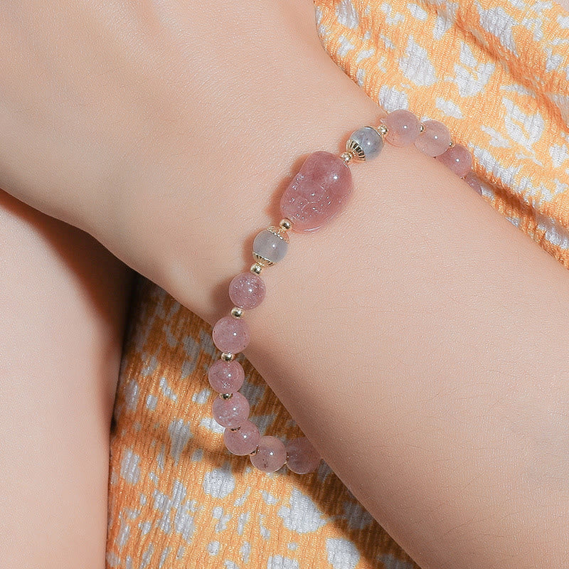 Moonstone PiXiu Healing Bracelet for Wealth & Balance