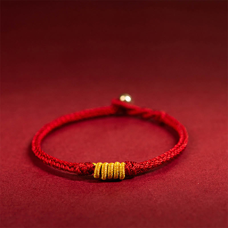 Red String Protection Bracelet with King Kong Knot for Luck