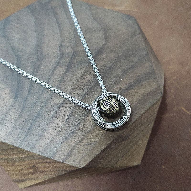 Copper Mobius Lucky Bead Wealth Necklace for Prosperity