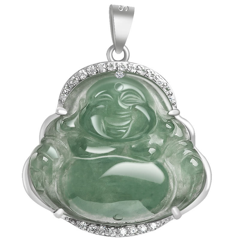 Collier en jade Bouddha rieur pour la chance et la prospérité | Sons de guérison