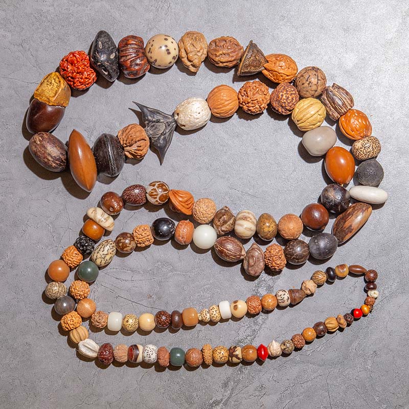 108 Beads Bodhi Seed Mala Bracelet for Luck & Wealth