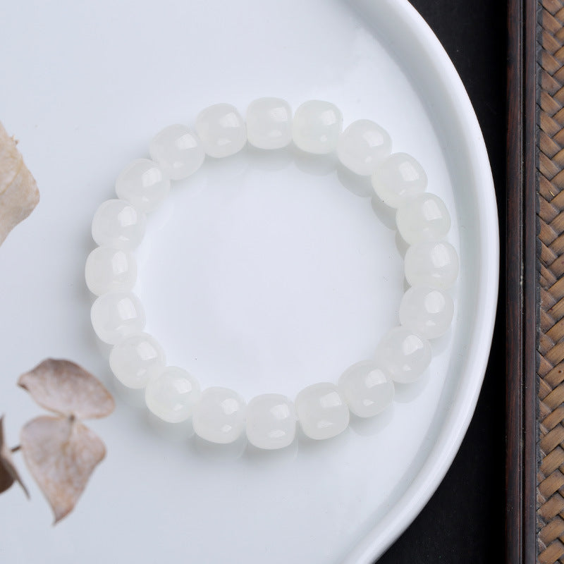 Bracelet porte-bonheur en jade dégradé | Bijoux en jade unisexe
