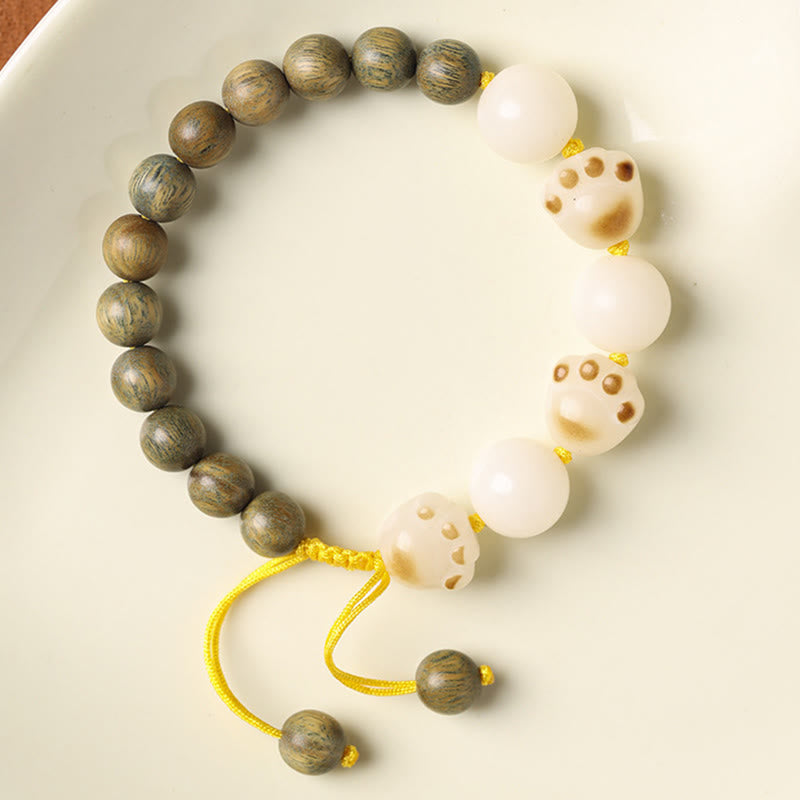 Green Sandalwood & Bodhi Seed Unisex Healing Bracelet 8mm Beads