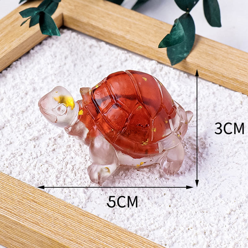 Figurine mini tortue en pierre de citrine de 5 cm pour la prospérité
