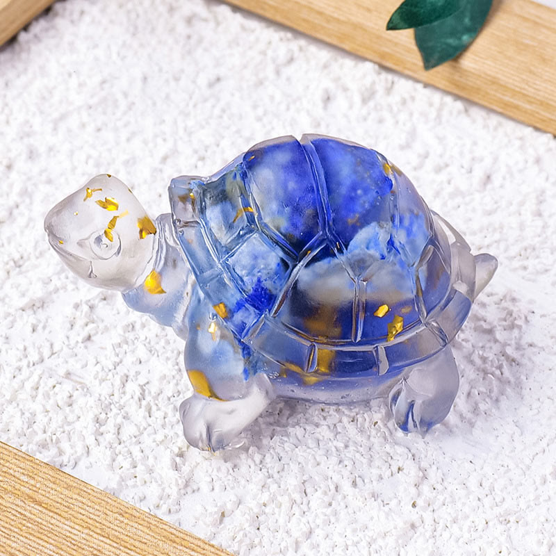 Figurine mini tortue en pierre de citrine de 5 cm pour la prospérité