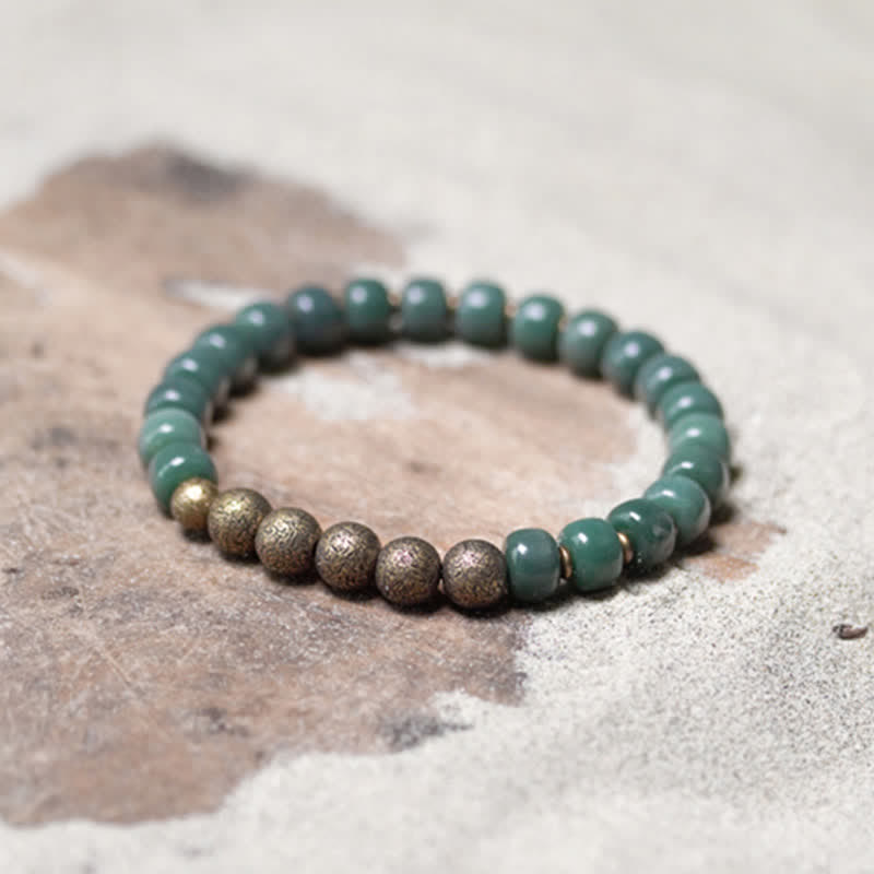 Bracelet tibétain Bodhi Seed Success 6x8mm Cuivre Unisexe