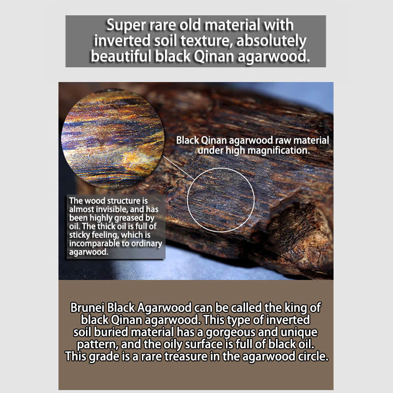 Bracelet Mala en bois d'agar de 5 mm pour l'équilibre et la protection