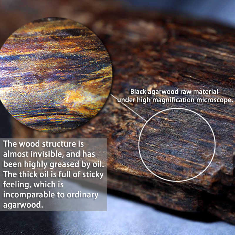 Bracelet Mala en bois d'agar de 5 mm pour l'équilibre et la protection