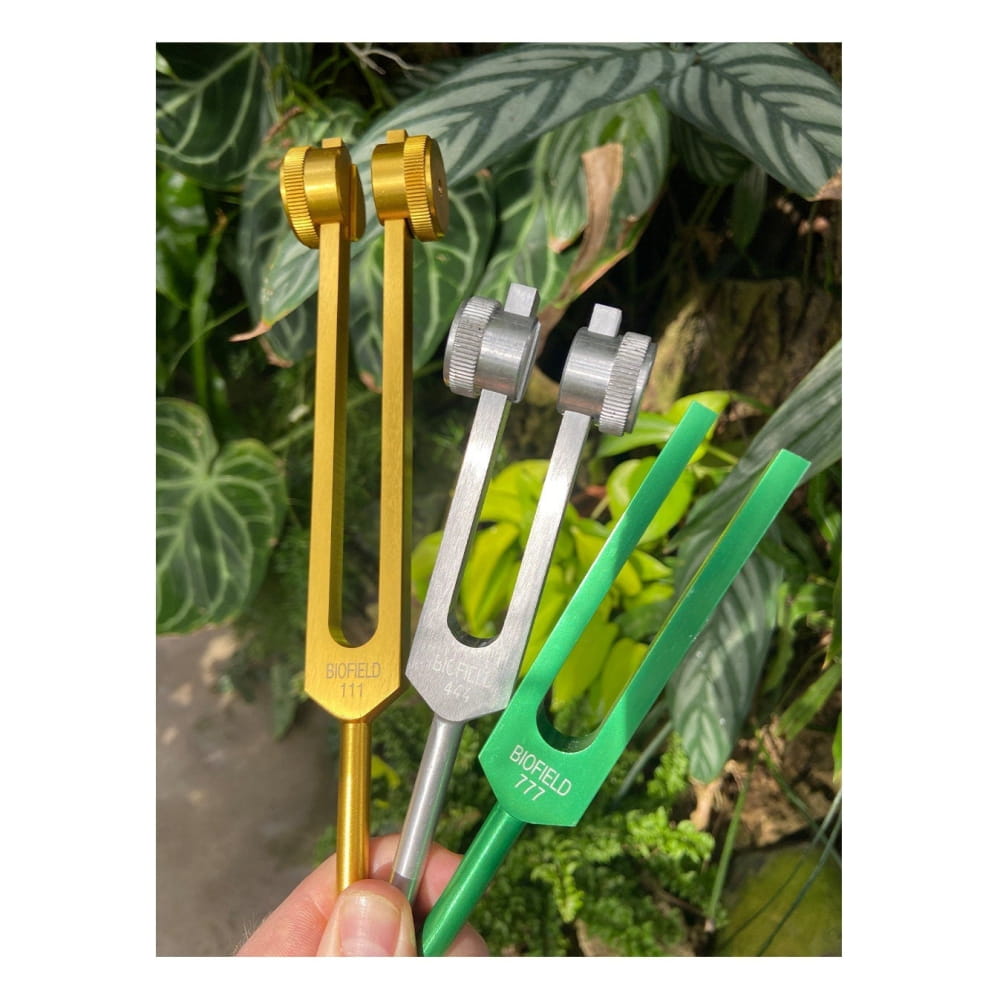 5pc Tuning Fork Set for Healing & Manifestation 528 Hz & More - On sale