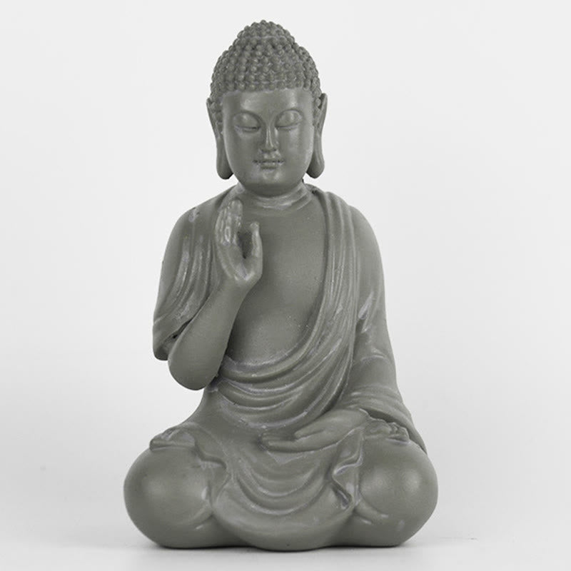 Petite statue de Bouddha en résine de 6,2 pouces pour la méditation et la compassion