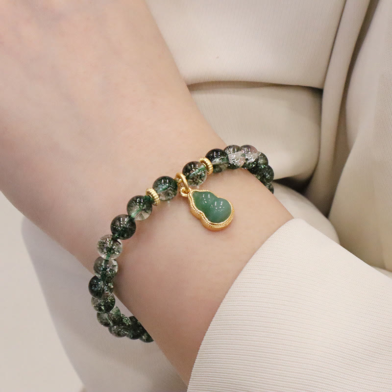 Bracelet spirituel de confiance fantôme vert de 6,5 mm