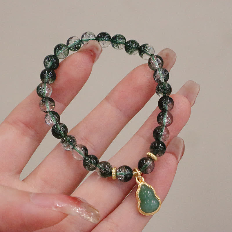 Bracelet spirituel de confiance fantôme vert de 6,5 mm