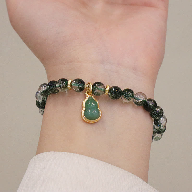 Bracelet spirituel de confiance fantôme vert de 6,5 mm