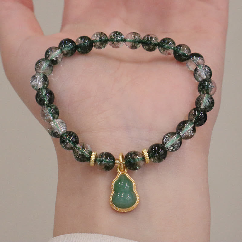 Bracelet spirituel de confiance fantôme vert de 6,5 mm