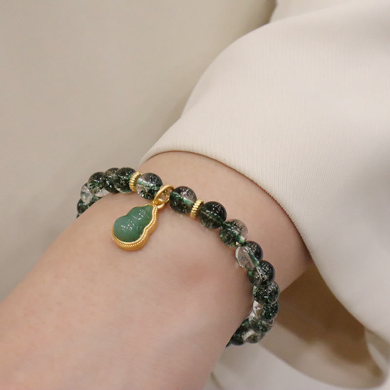 Bracelet spirituel de confiance fantôme vert de 6,5 mm