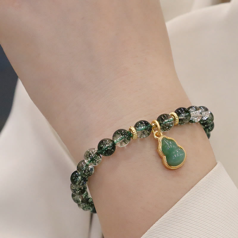 Bracelet spirituel de confiance fantôme vert de 6,5 mm