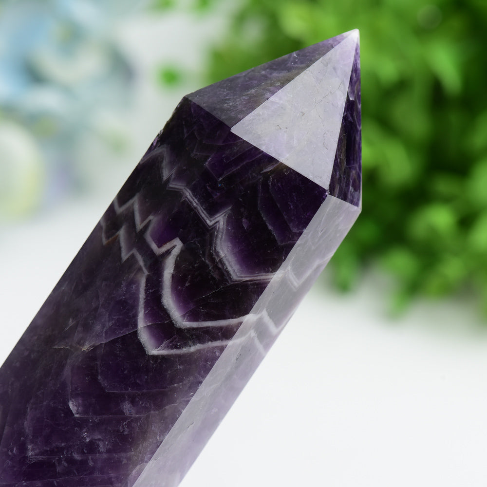 6-8 Inch Dream Amethyst Crystal Tower for Healing Energy