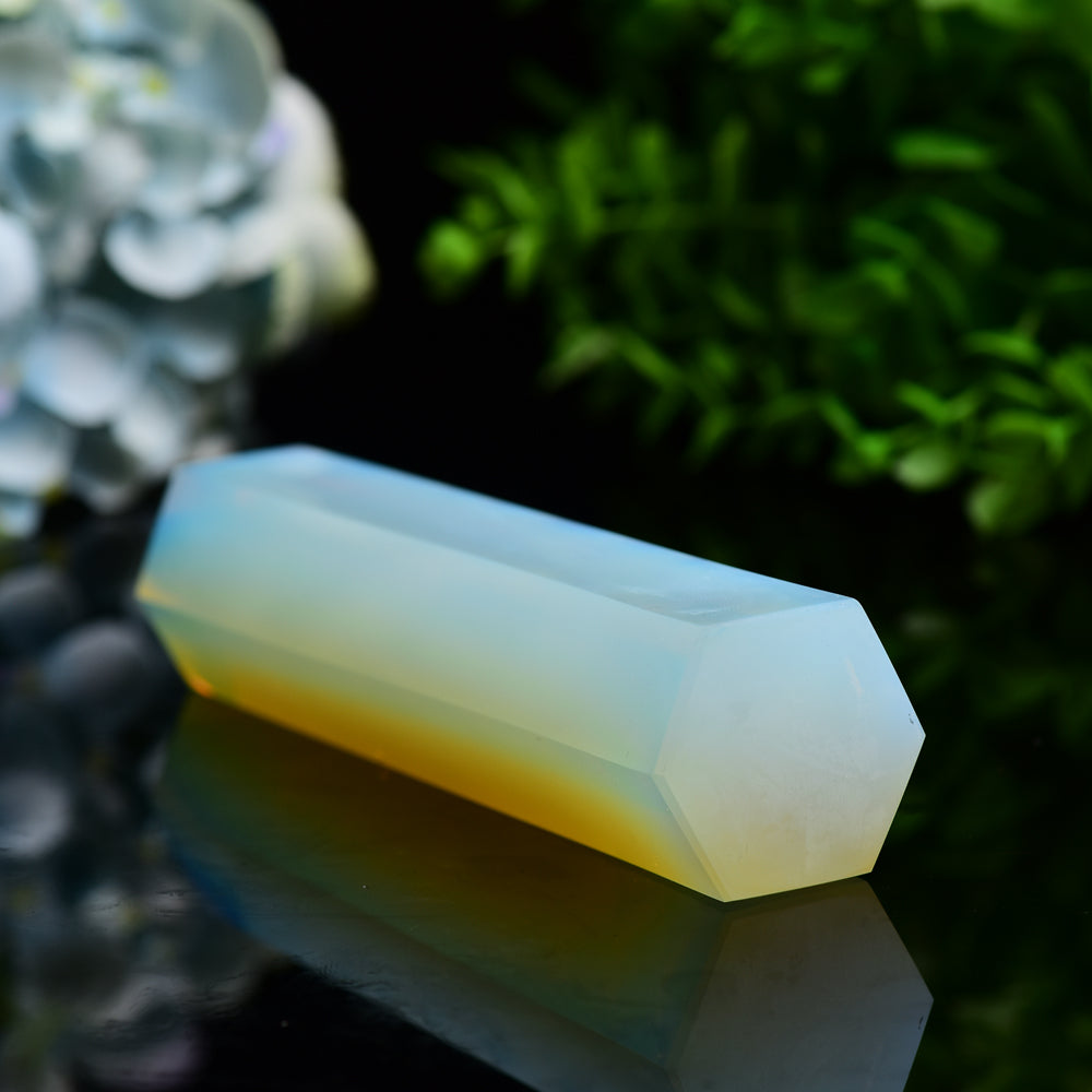 6-8 Inch Opalite Chakra Crystal Tower for Healing & Energy
