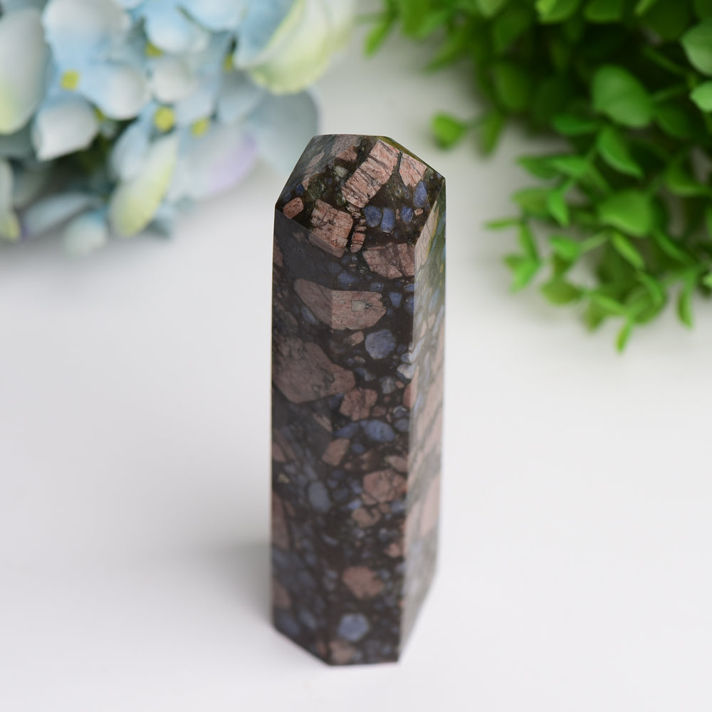 6-8 Inch Red Que Sera Crystal Tower for Healing Energy