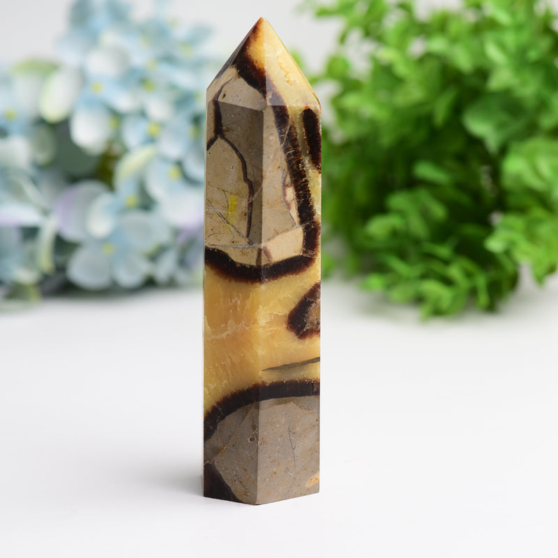 6 to 8 Inch Septarium Crystal Tower for Energy Healing