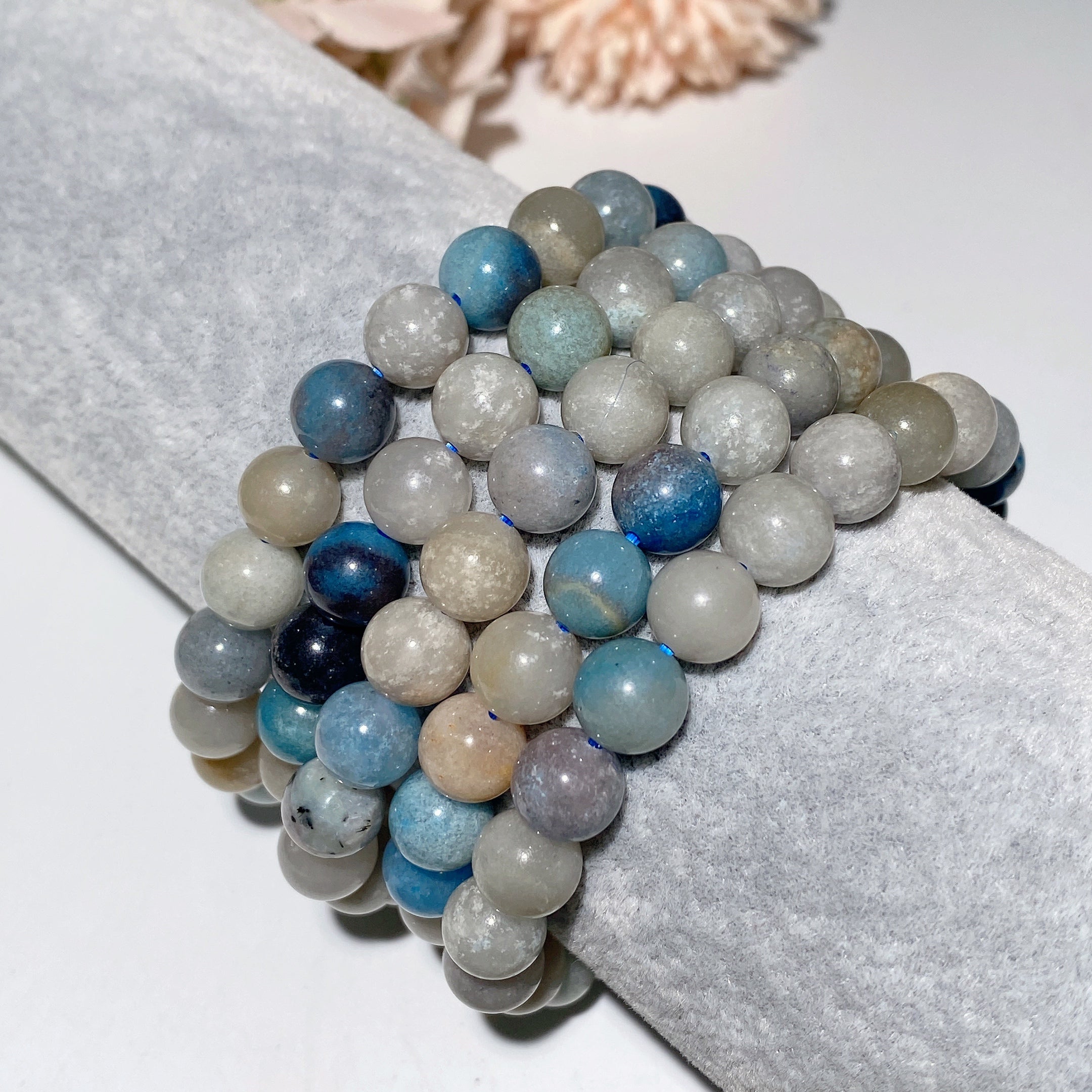 6-8mm Trolleite Crystal Healing Bracelet for Spiritual Protection
