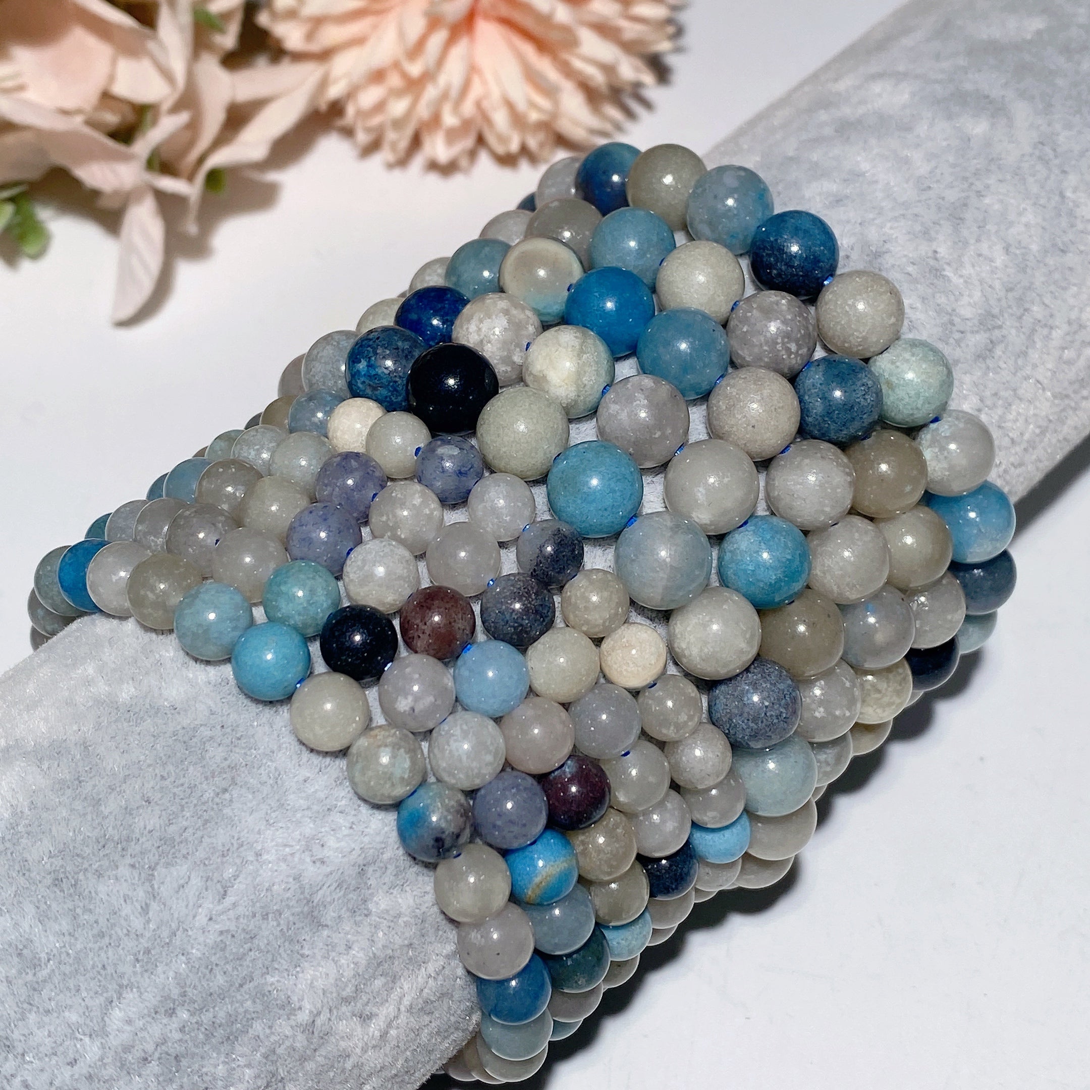 6-8mm Trolleite Crystal Healing Bracelet for Spiritual Protection