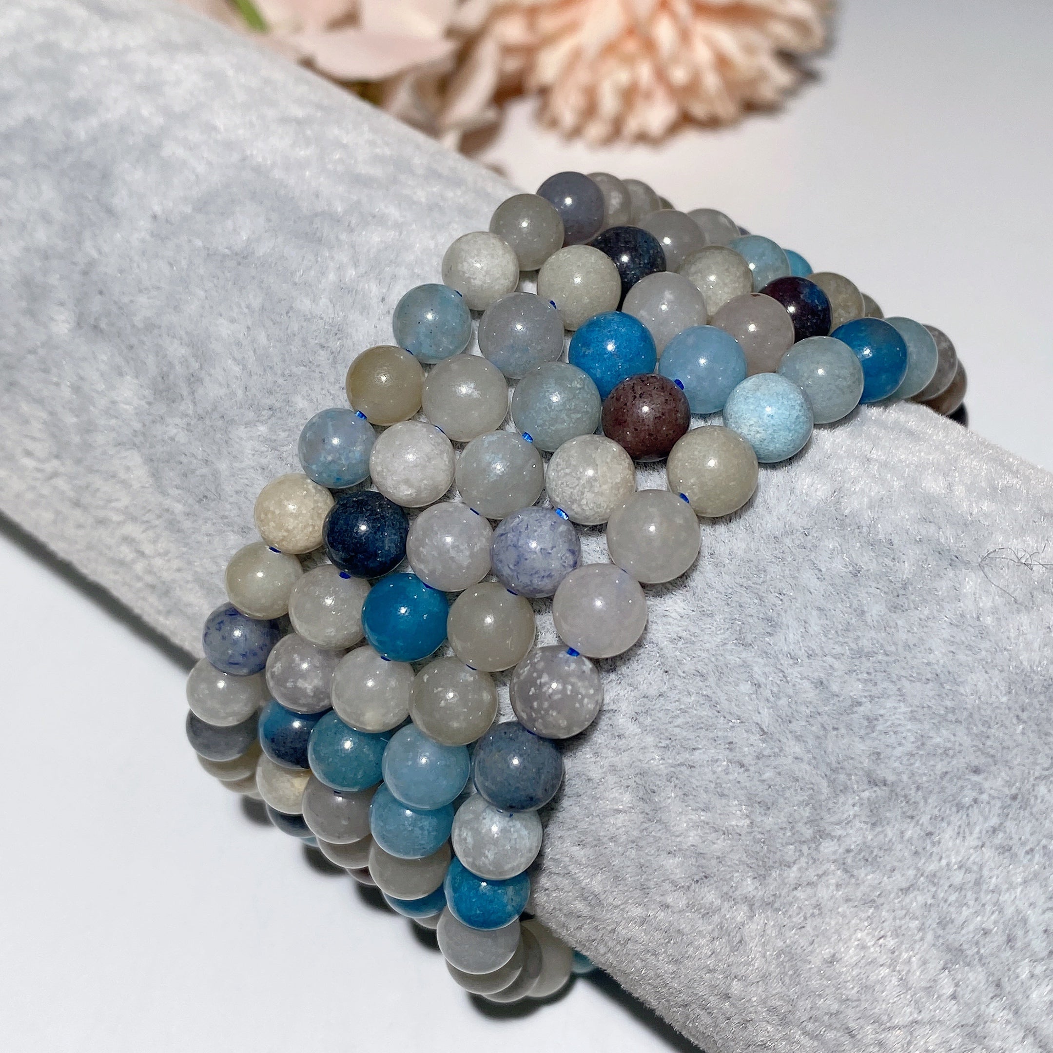 6-8mm Trolleite Crystal Healing Bracelet for Spiritual Protection