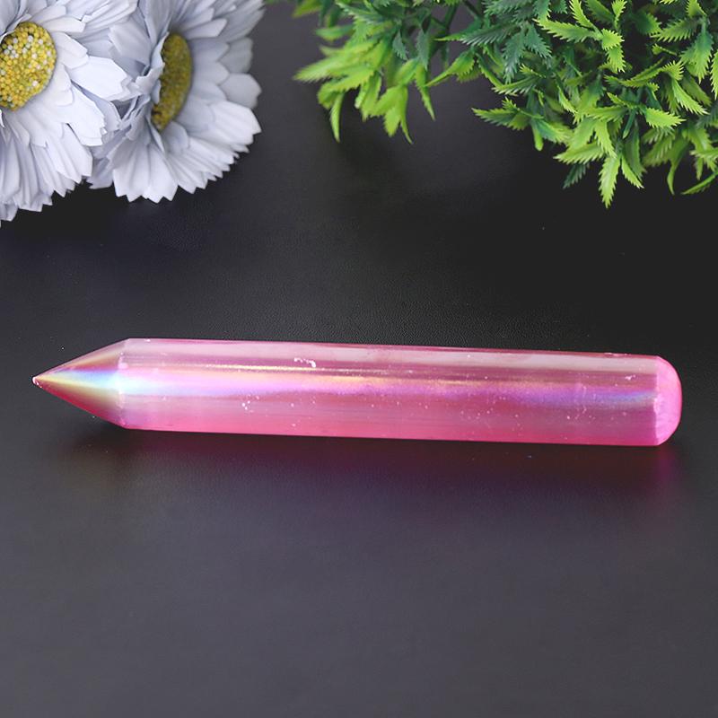 Baguette en cristal de sélénite de 6 pouces pour la paix et la clarté