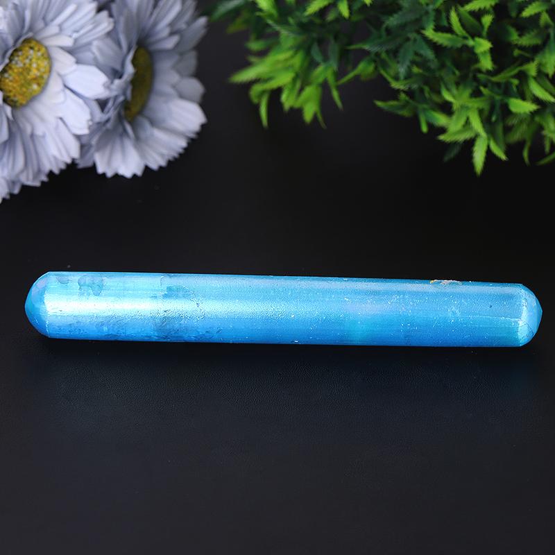 Baguette en cristal de sélénite de 6 pouces pour la paix et la clarté
