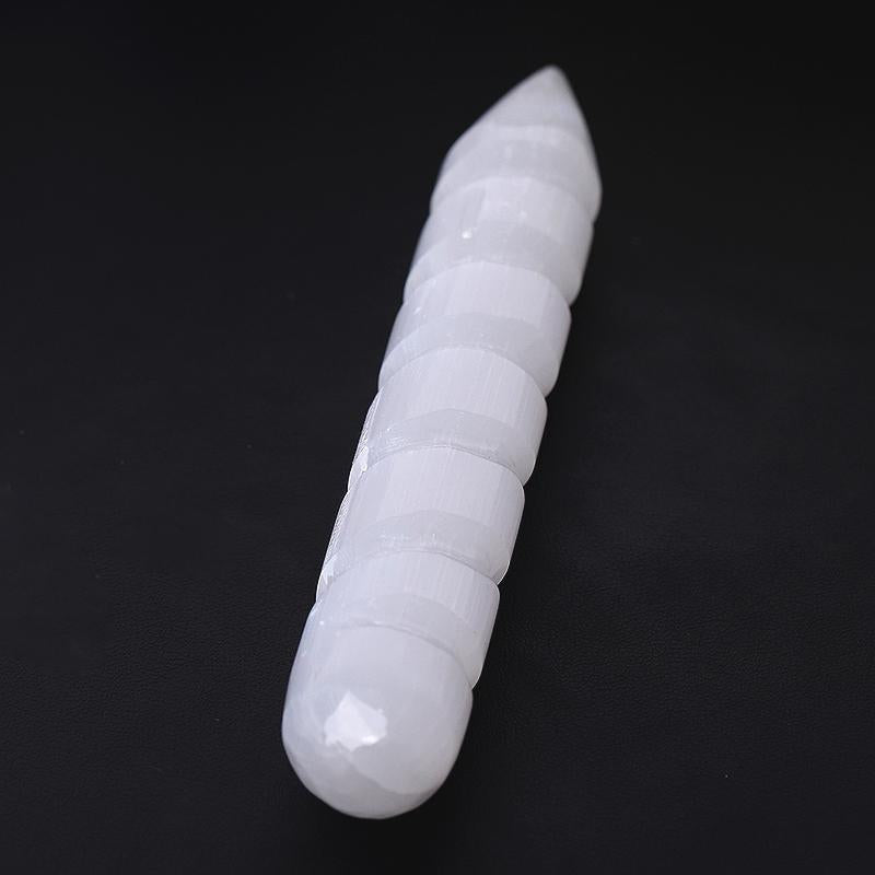 Baguette de cristal de sélénite de 6 pouces – Paix et clarté