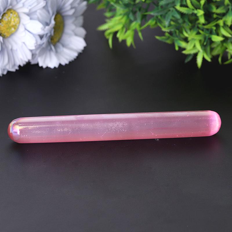 Baguette en cristal de sélénite de 6 pouces pour la paix et la clarté