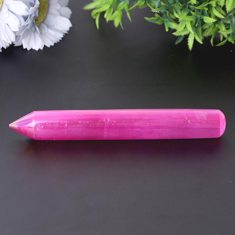 Baguette en cristal de sélénite de 6 pouces pour la paix et la clarté