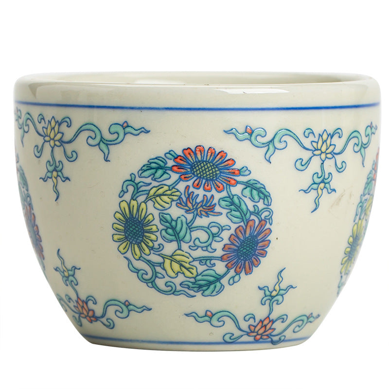 Tasse à thé en céramique Koi Fish Arowana 60 ml pour décoration zen