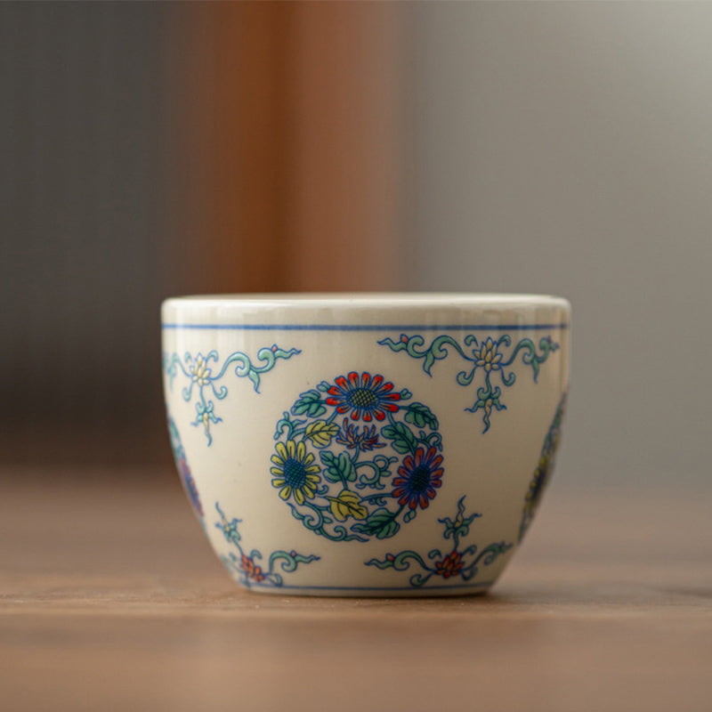 Tasse à thé en céramique Koi Fish Arowana 60 ml pour décoration zen