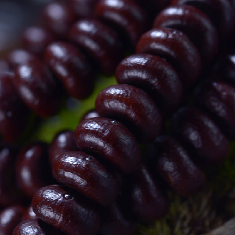 108 Beads Purple Bodhi Seed Mala Bracelet Meditation