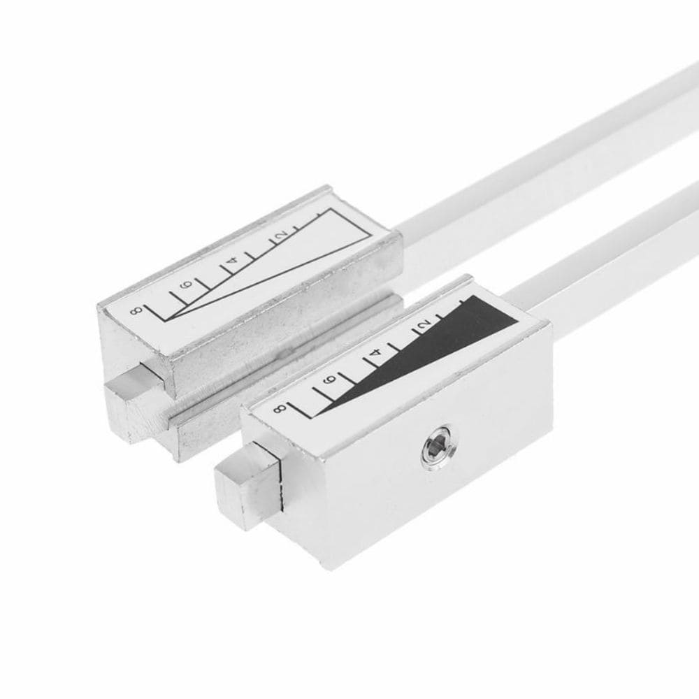 Linear magnetic sensor in white housing with markings for Adjustable Tuning Forks