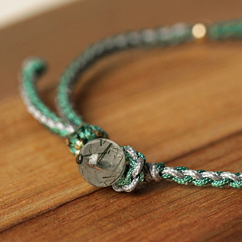 White Jade Peace Buckle Pumpkin Bead Bracelet for Protection