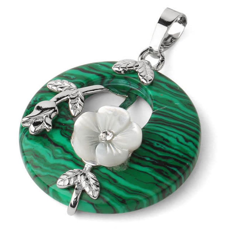 Collier de guérison en aventurine verte et améthyste avec divers cristaux