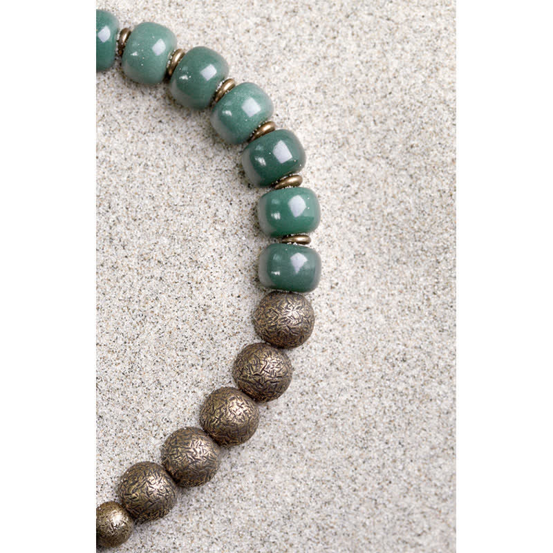 Bracelet tibétain Bodhi Seed Success 6x8mm Cuivre Unisexe